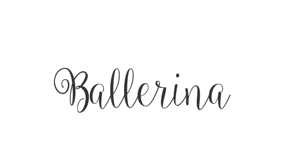 Ballerina Script font thumb